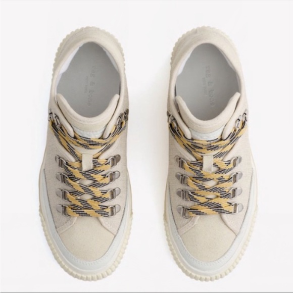 rag & bone RB Army Hiker Low sneakers in Ecru size 9 $275 - Picture 2 of 8